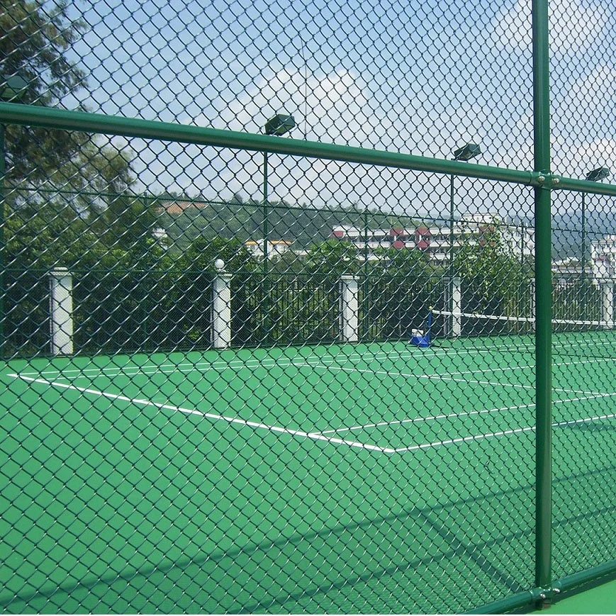 tennis court Basketball golf course diamond chain link  fence price for Garden or Grass Land