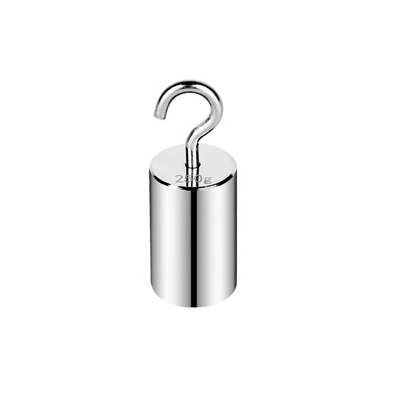 M1 stailness steel balance weight with hook 250g single hooked calibration weight for weighing scales