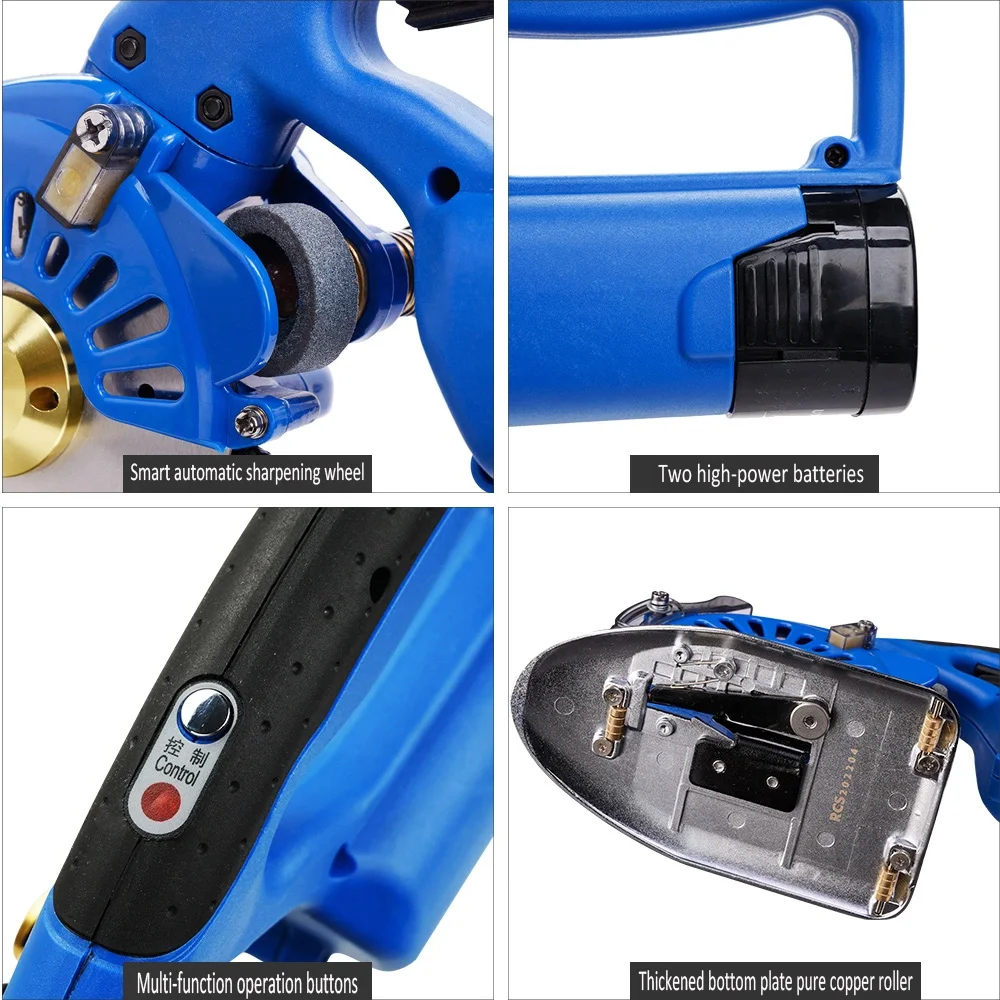 Adjustable Speed Electric Direct Drive Servo Round Knife Cloth Cutting Machine for Multilayer Fabric