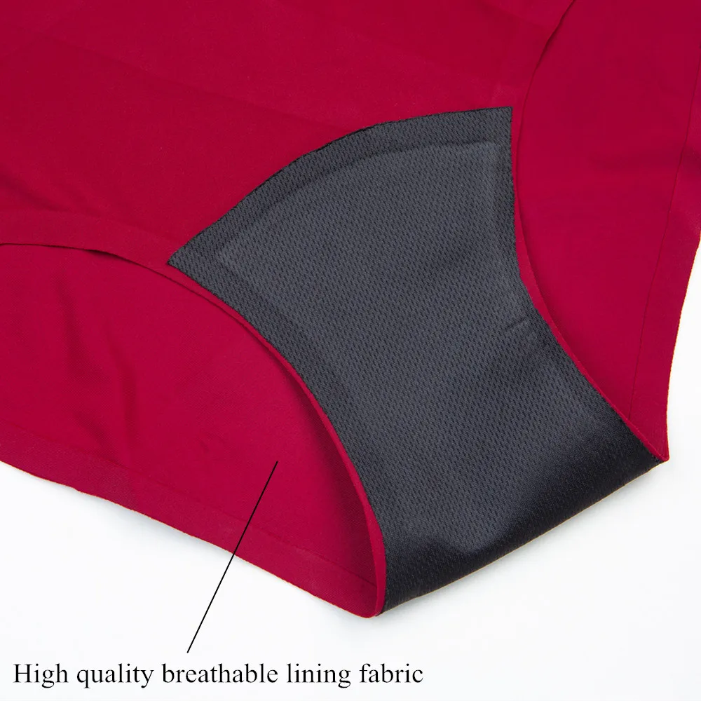 High Waist full protection absorbent incontinence underwear 4 layer leak proof menstrual period panties