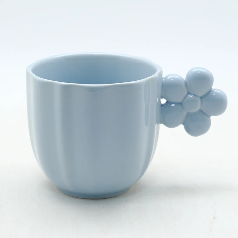 Customized Coloured-Glaze Sustainable Use Ceramic Mug Home Office Drink Coffee Stoneware Mugs Breakfast Cup Stackable