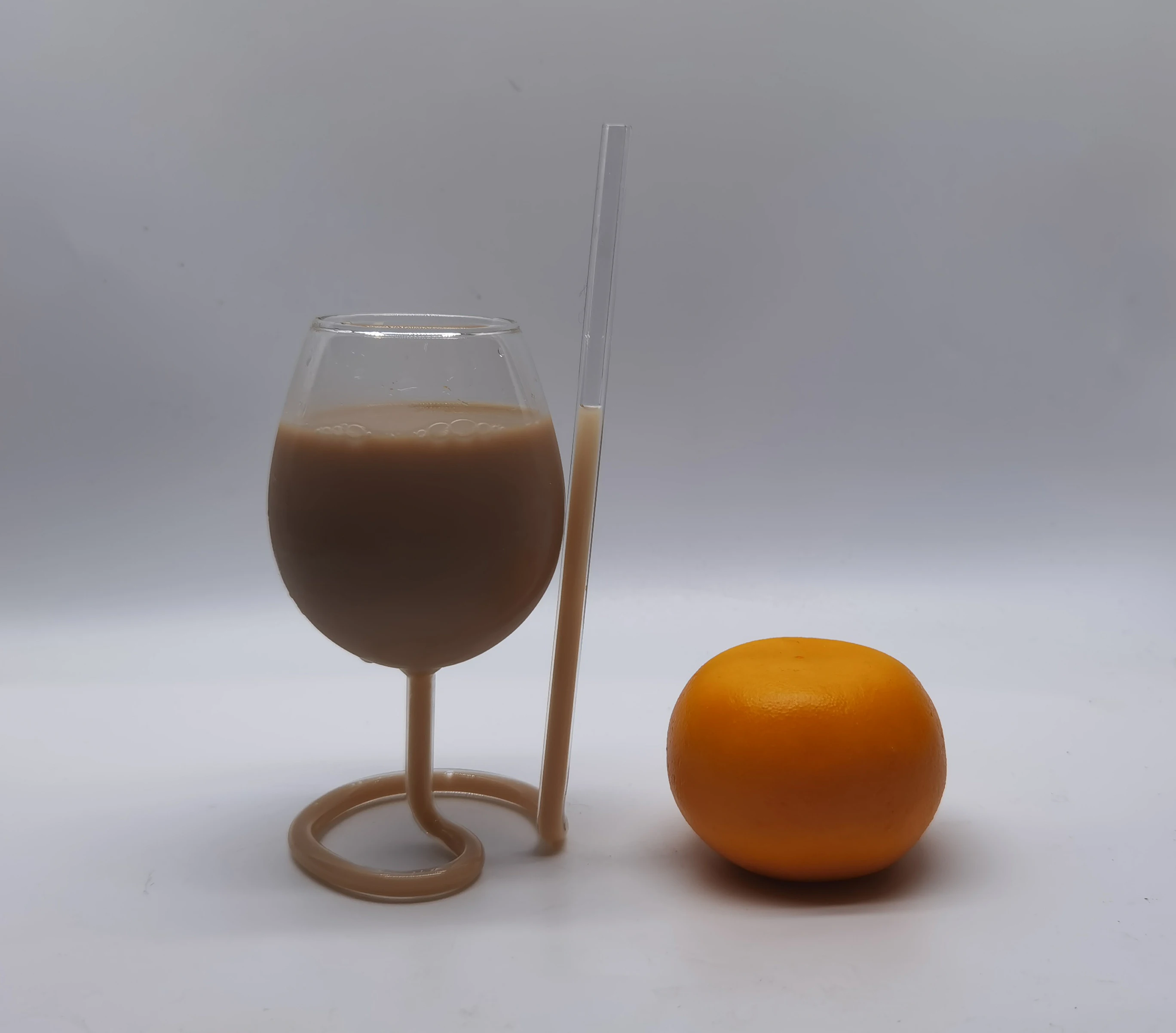 Wholesale Customized 320ml Creative heat resistant Thermo Espresso wine Glass cup