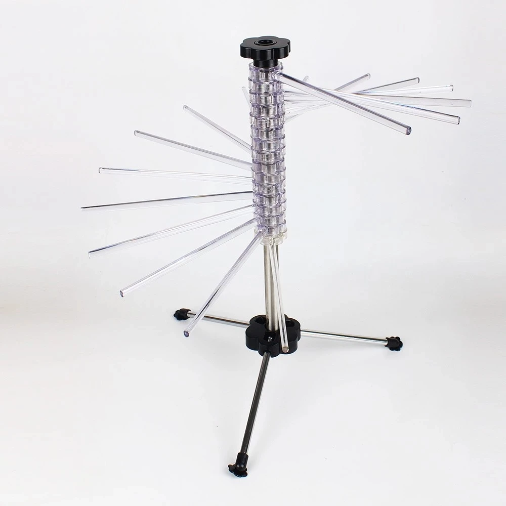 Wholesale kitchen gadgets 16 Rods Anti-Slip Collapsible Pasta Drying Rack Pasta Dryer