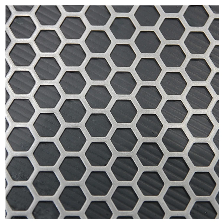 factory customized  hexagonal perforated metal mesh  304 316 perforated metal wire mesh