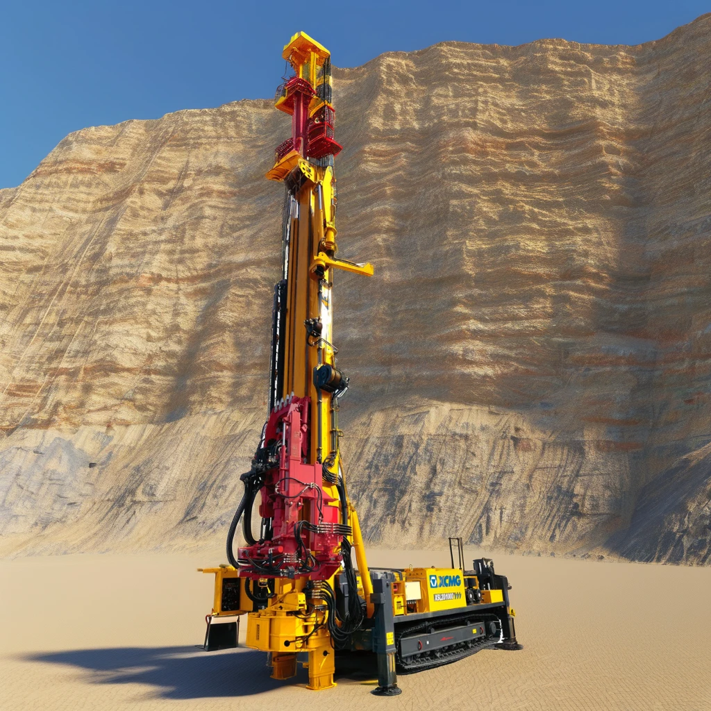 XSL1000E Portable Air-Powered Deep Well Drilling Rig 1000mm Drill Depth Used Condition Rock Soil Drilling Core Pump Crawler