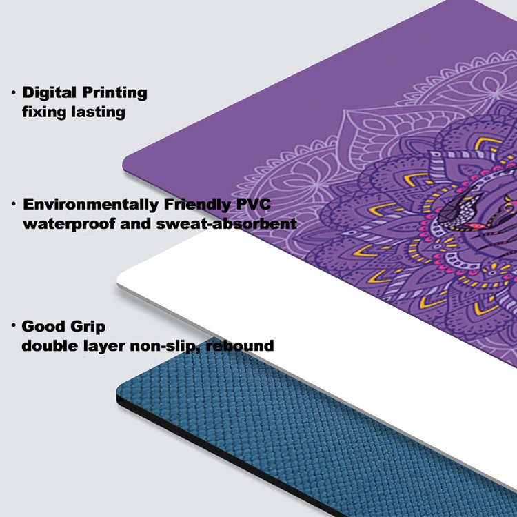  Non-slip Fitness Mat Gym Home Travel Pad 6mm Beginner New PVC Beautifully Constellation Printed