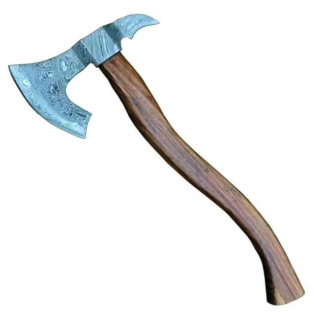 
Damascus Axe Handmade Twist Steel Hunting Camping Crafts Amazing Gift 