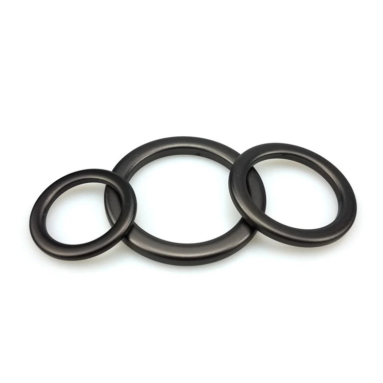 6061 алюминиевое КРУГЛОЕ ПЛОСКОЕ металлическое уплотнительное кольцо для аксессуаров для домашних животных, ручки для лямок и сумок