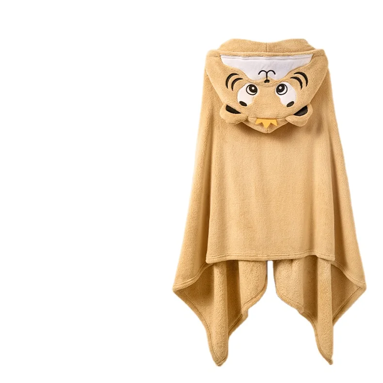 Children Soft Towel Wearable Shower Body Hoodie Poncho Hooded Kids Baby Hooded Towel