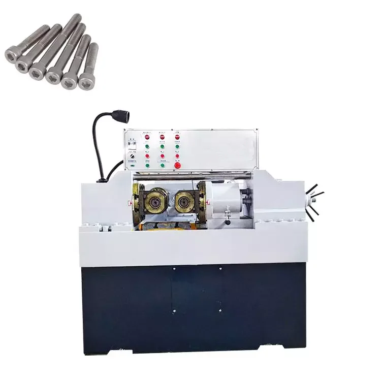 Fully Automatic Hydraulic Spline Shaft Steel Rod Rebar Nail Thread Rolling Screw Bolt Making Machine