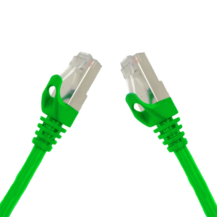 Экономичный 27AWG Cat6 экранированный патч-корд, многожильный кабель CCA с разъемом RJ45