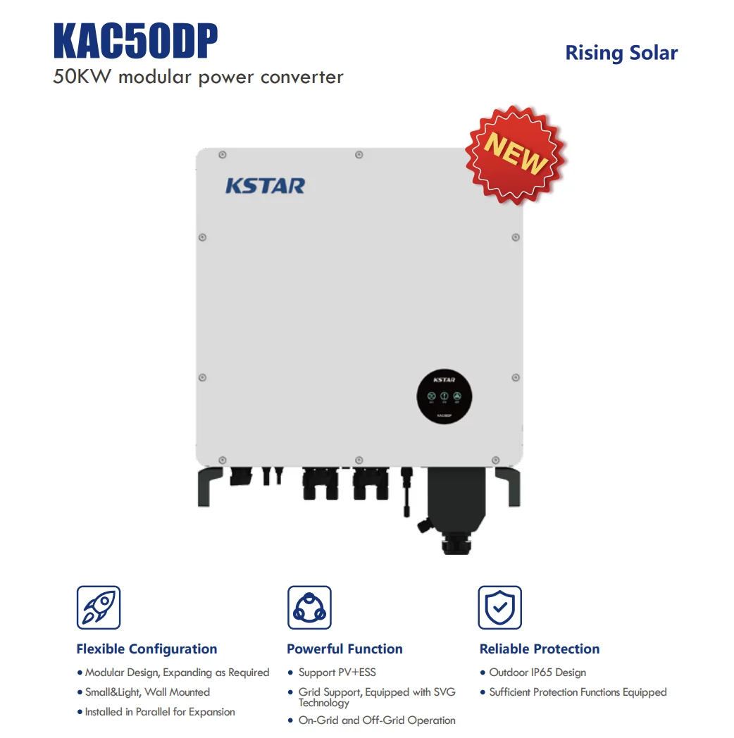 Kstar 100kWh All in One ESS 50KW Hybrid Solar Inverter+100kWh CATL LFP Battery Pack 1MWH 2MWH Container Energy Storage System