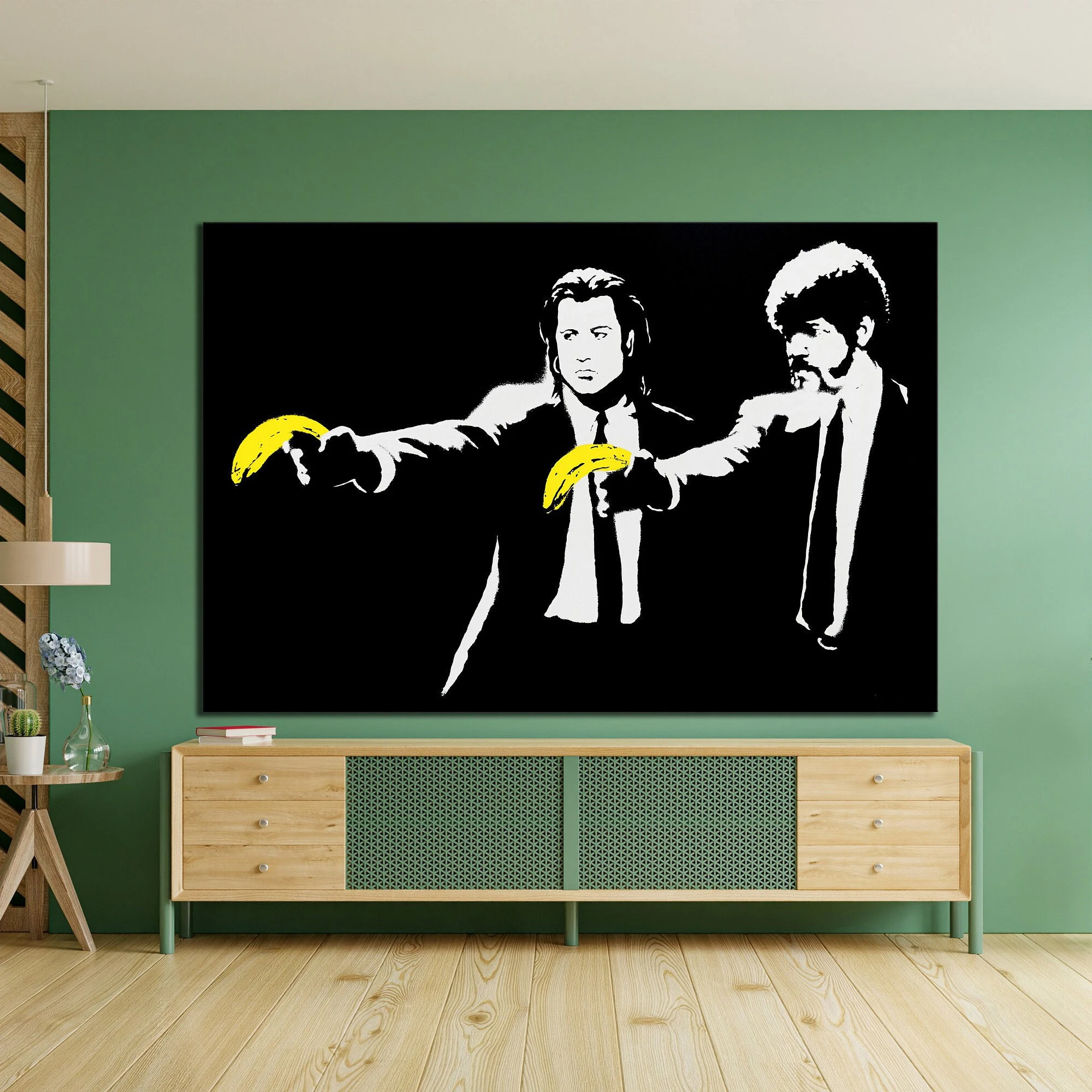 Canvas Print Banksy Pop Wall Art Home Decor Street Graffiti Modern Urban Artwork Trendy Large Wooden Frames Paintings