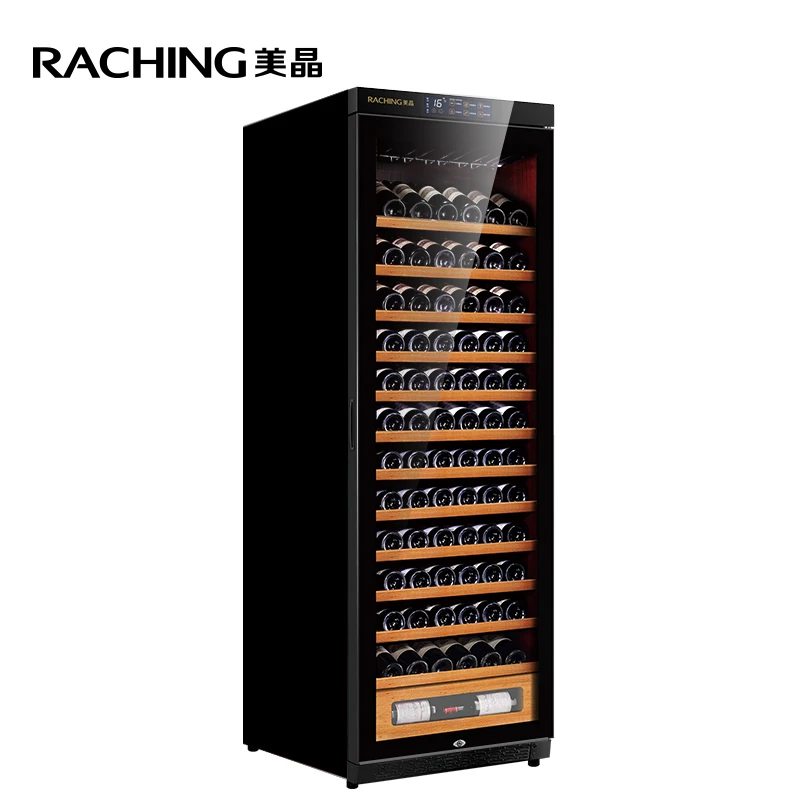 Factory Direct Offer >100 Bottles Solid Wooden living room cabinet Wine cooler Cabinet with independent decanting zone
