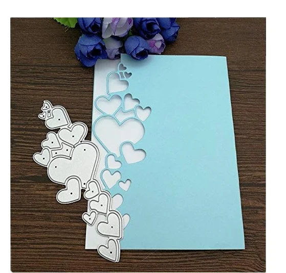 High Quality Metal Carbon Steel Heart Cutting Dies for DIY Decoration Holiday Gift