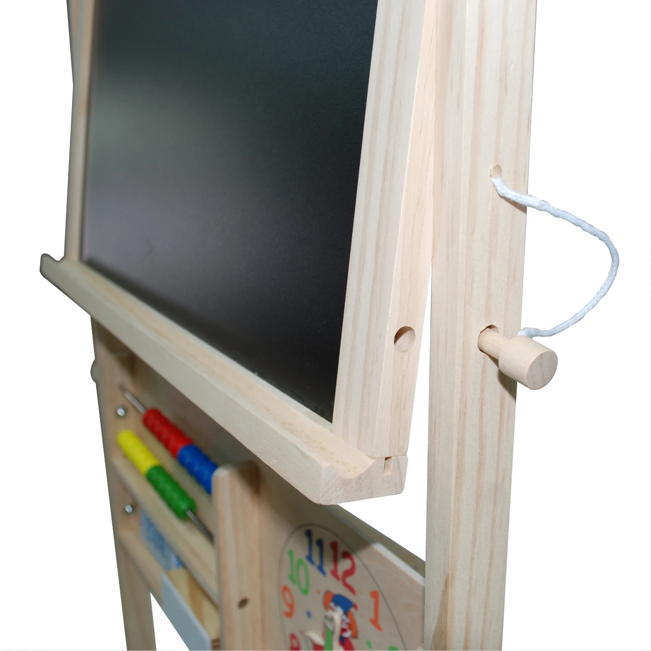 Kids Toys Multifunctional Educational Toys 2 in 1 Wooden Double Face Chalkboard Toy