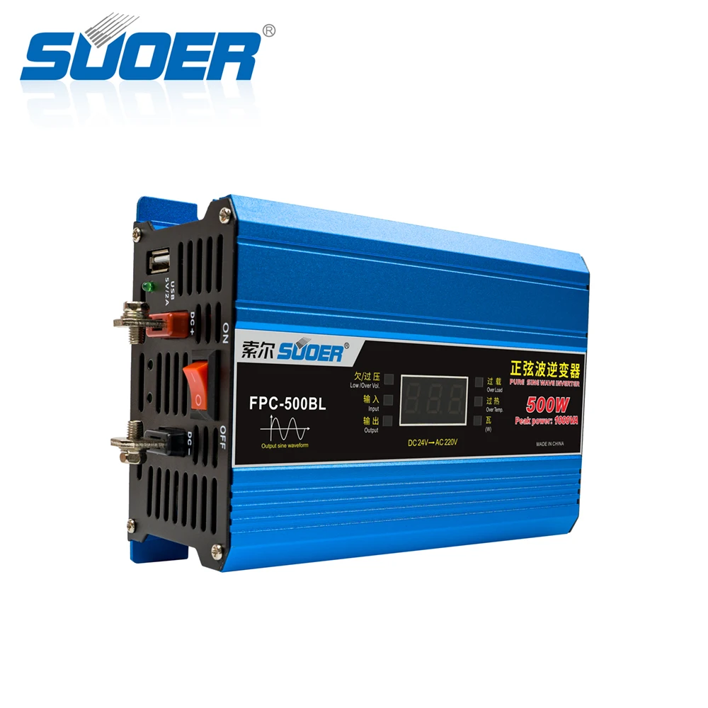 Factory DC to AC off grid Pure Sine Wave Inverter 12V TO 220V 500W 1KW 2KW 3KW 3000 watt Car Power Inverter