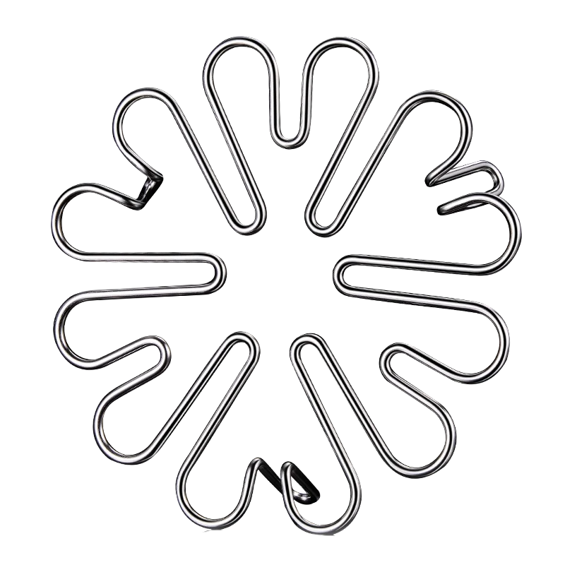 New Design Six hearted Stainless Steel Steamer Rack Cooking Rack Egg Holder