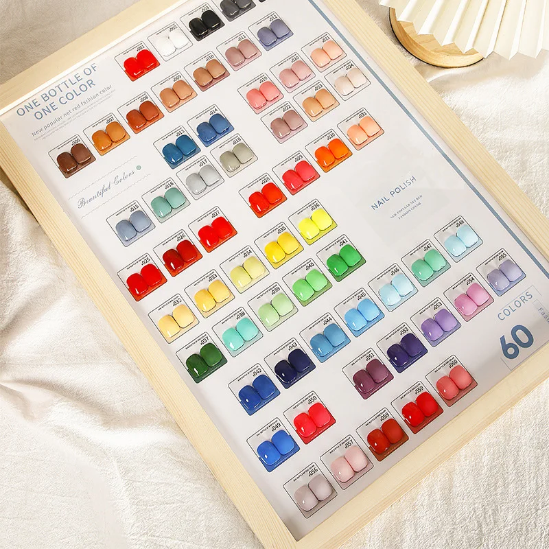 60 Color Gel Nail Polish Private label Uv Varnish Acrylic Nail Gel Polish Learner UV Gel OEM Whole Set