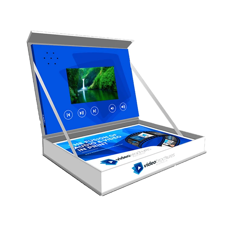 Popular Customized 2.4 2.8 4.3 5 7 10.1 Video Presentation Box Packaging Display Boxes