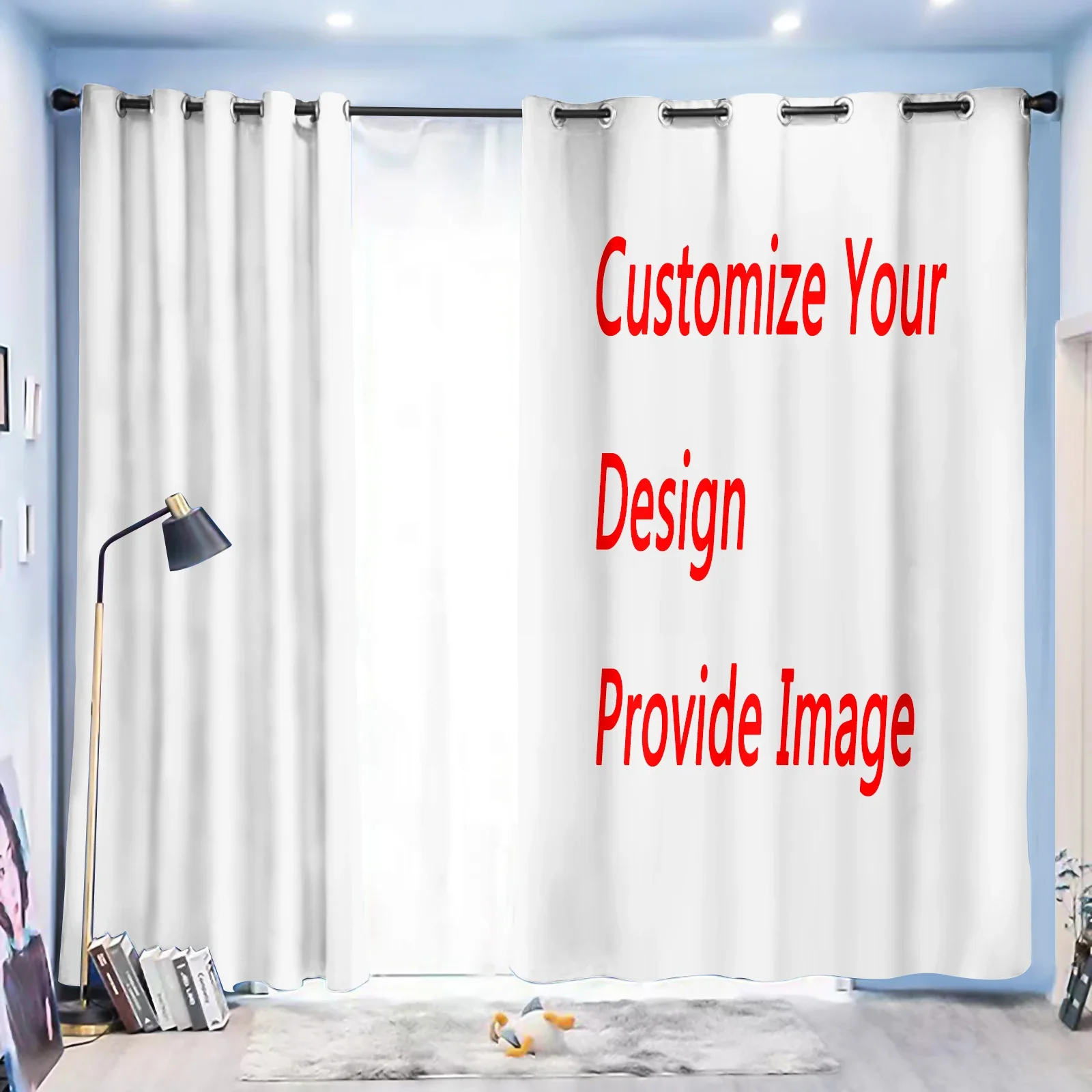 Custom Ethiopian  Windows Curtains for Living Room Curtain personalization  Customized Photo Gift Home Decor with 12 Hooks