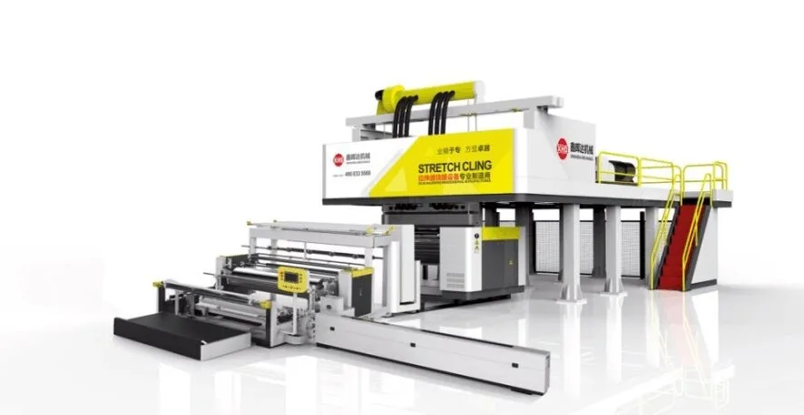 XHD 2000mm 3 layers 5 layers fully automatic stretch film machinery LLDPE stretch film making machine