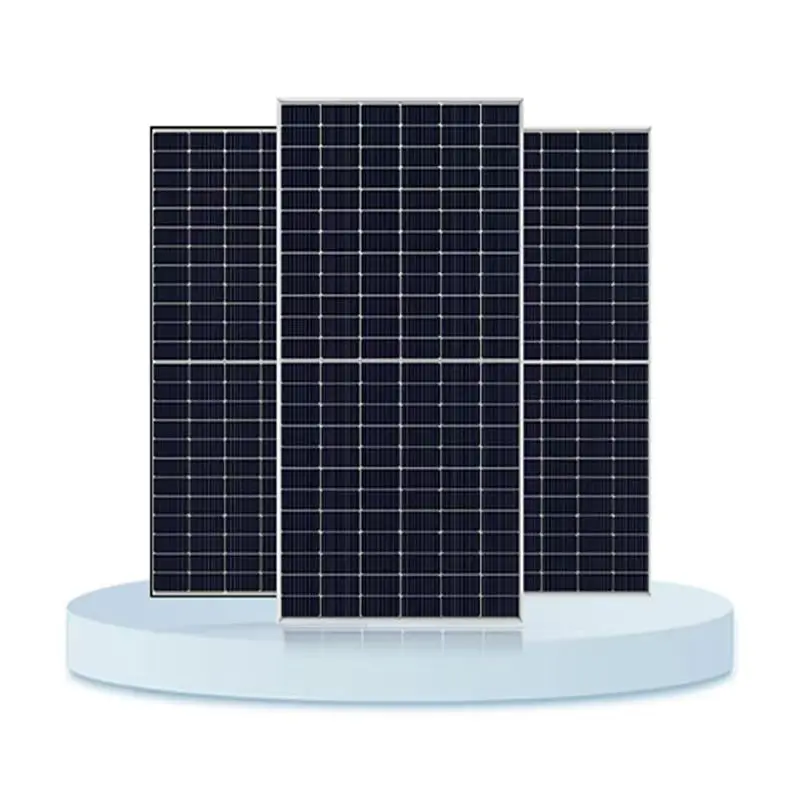 ourselves brand PNG 182mm 156 Half Cells 580W 585W 590W 595W 600W Photovoltaic Solar Panel Module for House