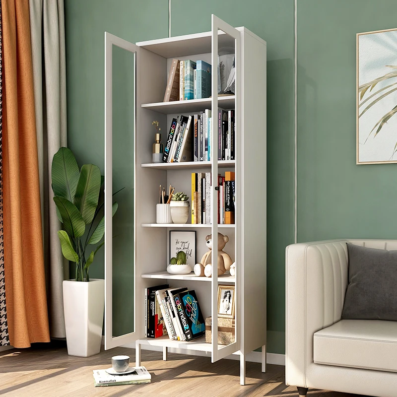 Cabinet Locker Storage Cabinets Metal Door Small Steel Garage Shoe Cupboard De Lock Nightstand Modern Living Room Book Shelf