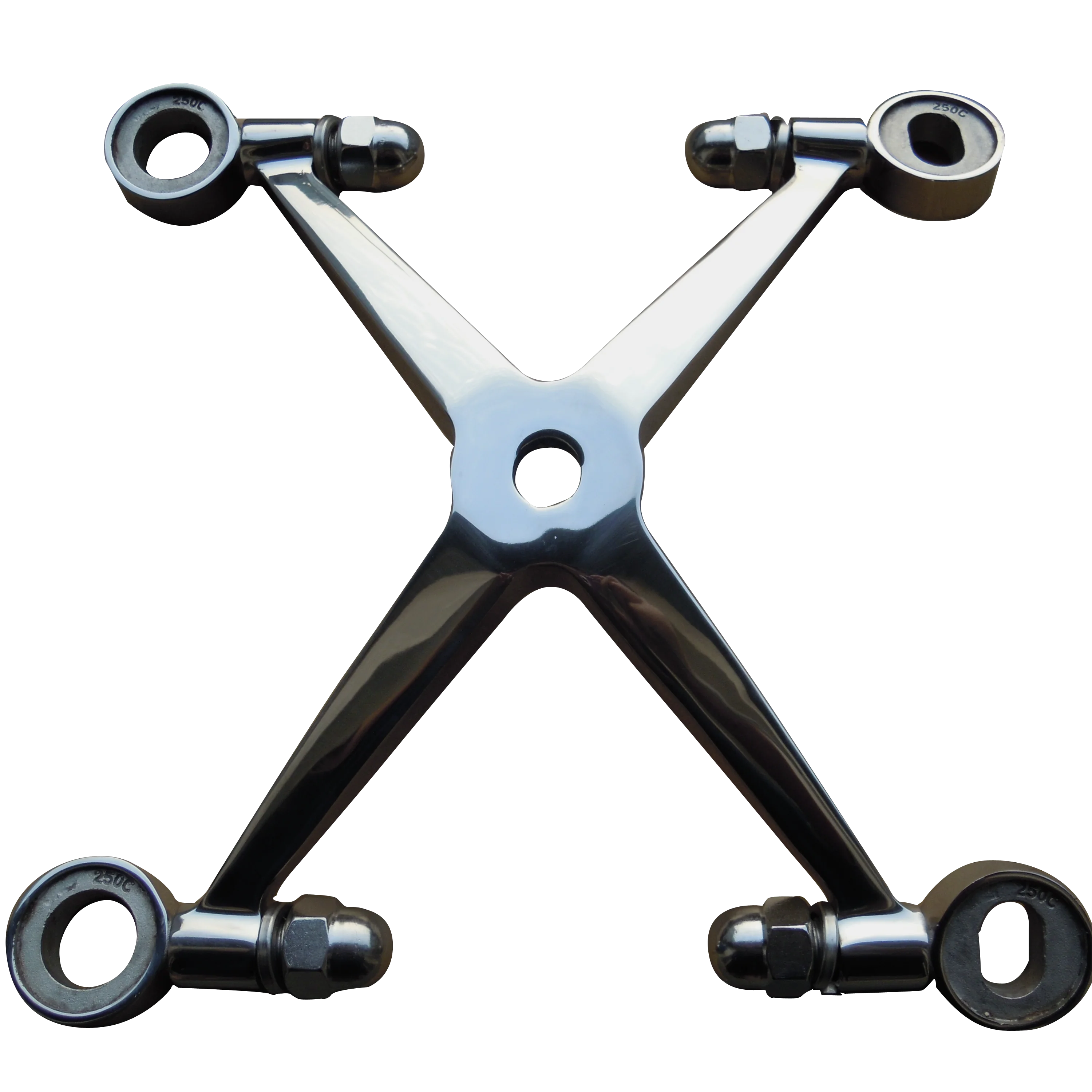 Stainless Steel 304 Glass Curtain Wall Spider Fittings Brackets