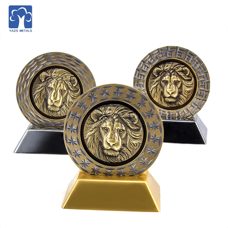 Lion Gold Metal Souvenir Copper 3d No Minimum Antique Nickel Challenge Coin