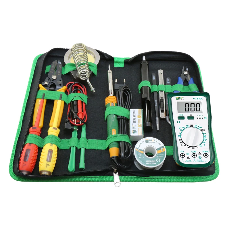 New Multifunctional Mobile Phone And Laptop Repairing Tools Kit with Soldering Iron Multimeter