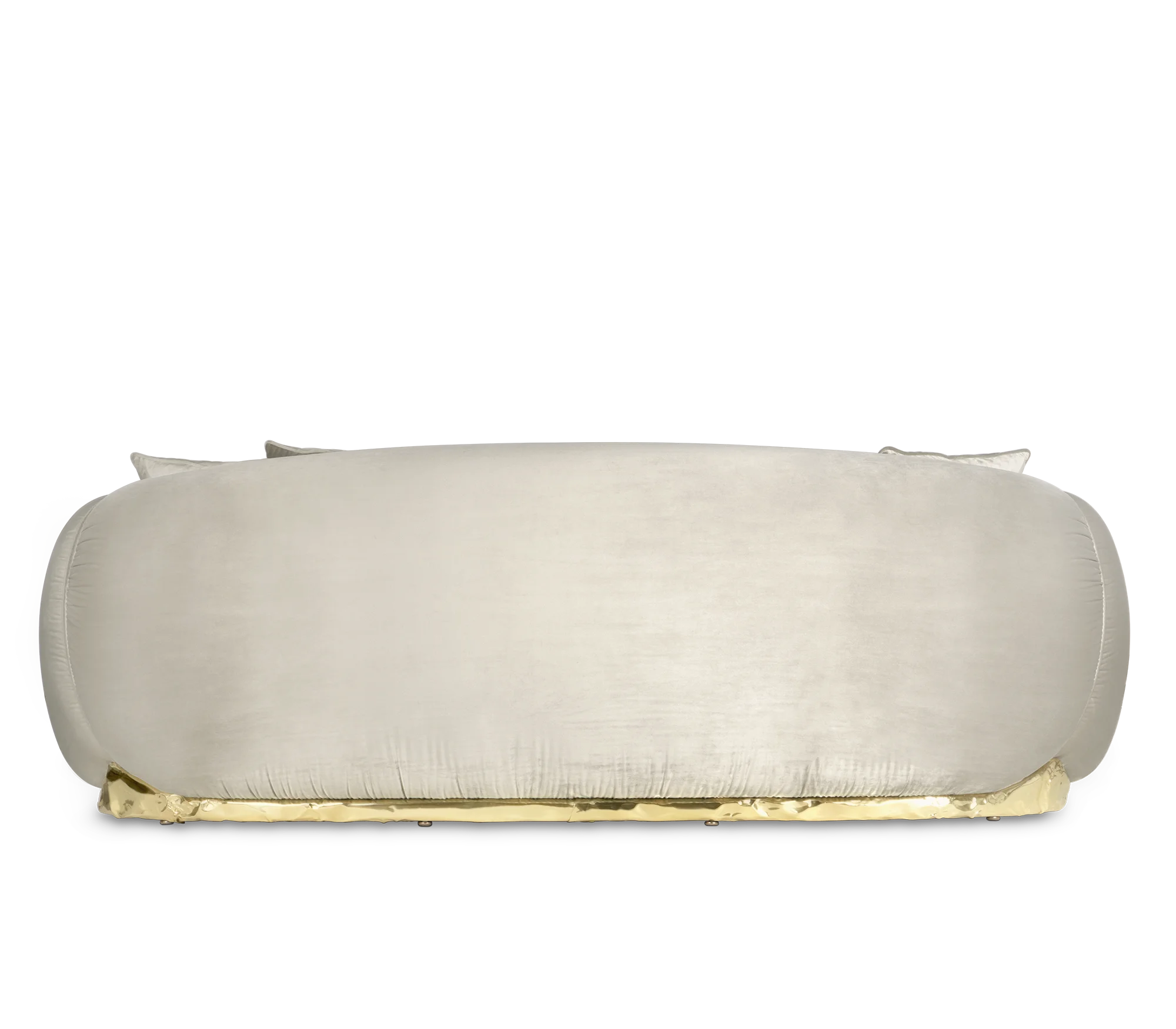 High Quality  Can customize living room furniture Foshan furniture Leather metal brass high quality frosted fabric