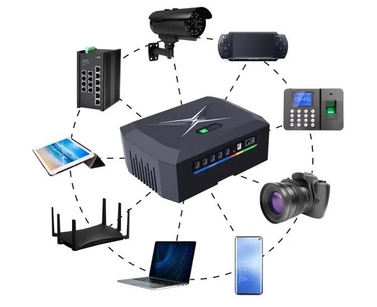 60 Вт 100 мини-ИБП 10000 мАч 20000 30000 9 В 12 19 24 48 Мини DC UPS POE для Wi-Fi маршрутизатора