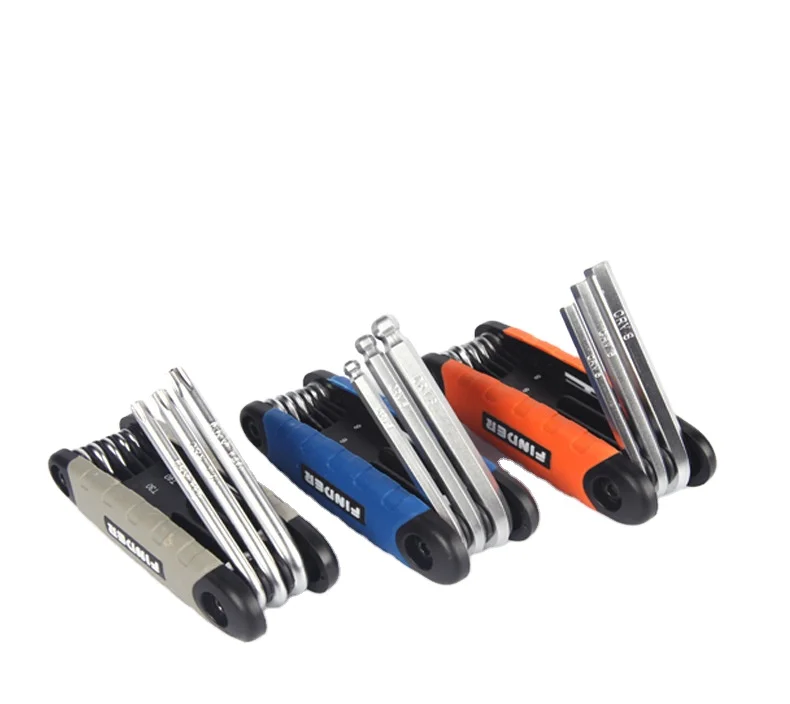 Hand tool  folding ball point hex key wrench set