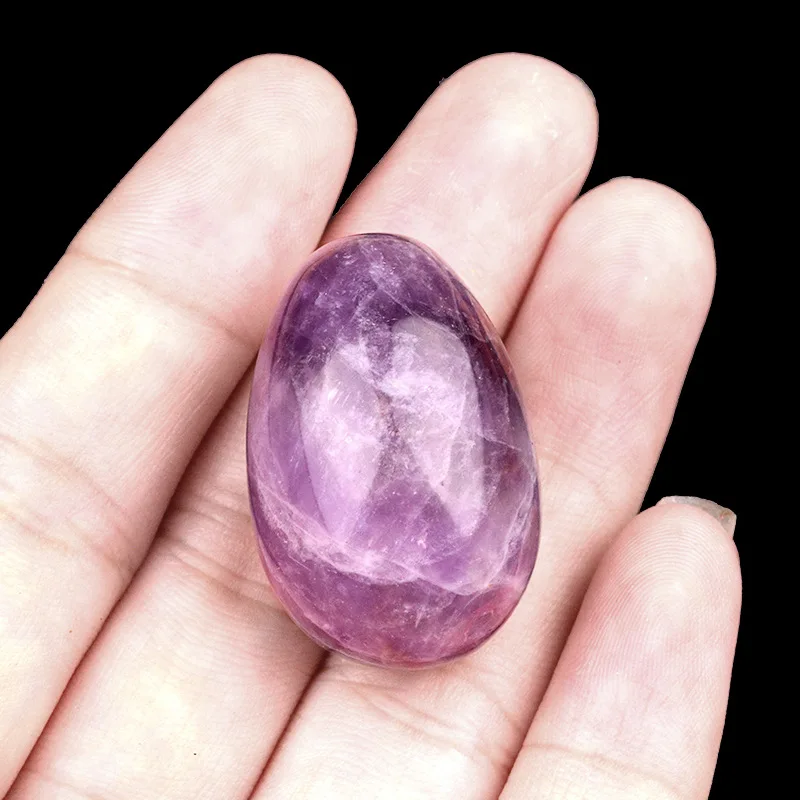 Egg shaped crystal craft jade small egg sodalite mineral egg stone Easter colored gemstone