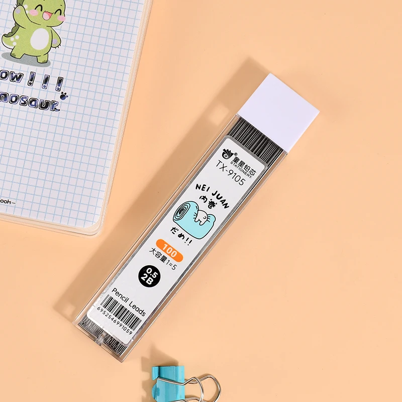 High quality wholesale Mechanical pencil lead 0.5mm, 0.7mm 2B graphite pencil Reill leads