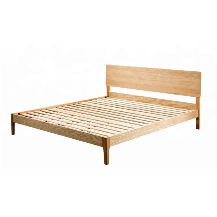 Frame Queen Size Modern Solid Bedroom Furniture Wooden Bed