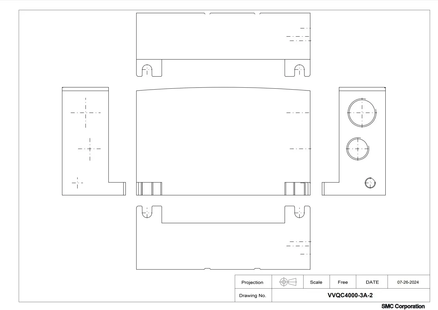 SMC Original Fast delivery of Valve terminal base VVQC4000-3A-2