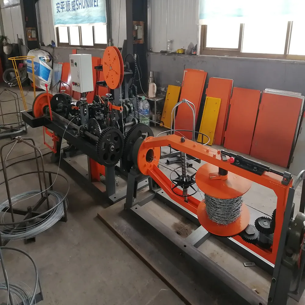 Automatic gi barbed wire making machine factory  barbed wire drawing machine  barbed wire fence making machine