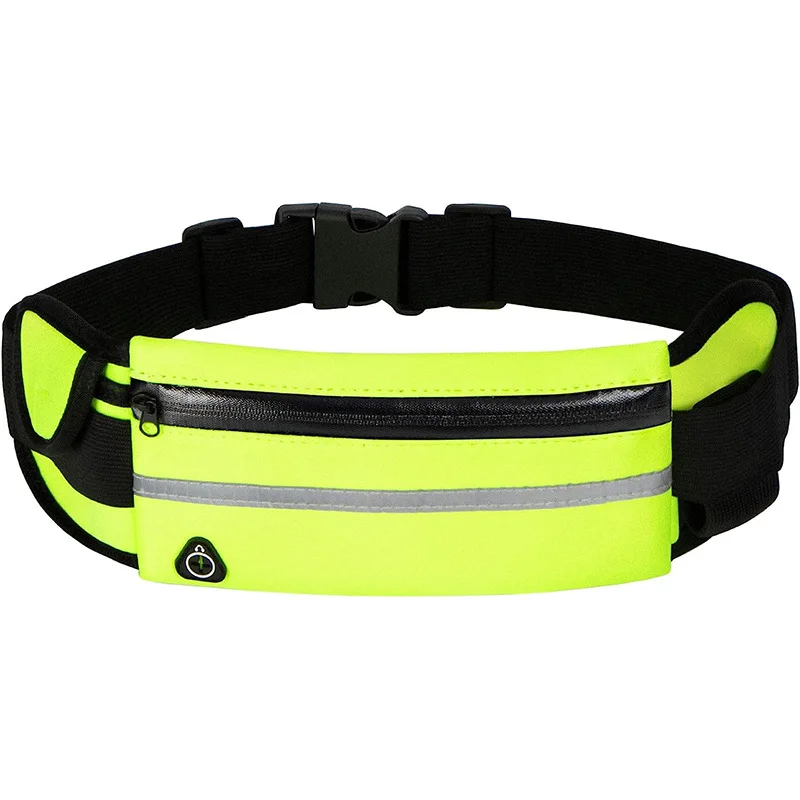 RUN Waterproof Sports waist zipper pack Running Belt Waist Packs Pouch Phone Holder Adjustable Waistband Bag Sports key Belt