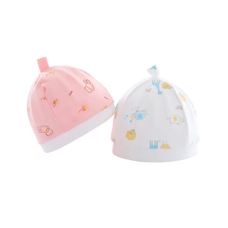 Everystep 0-6M Baby Infant Hat Newborn Baby Boys Girls Cute Cartoon Cap Hat Bonnet Random Unisex Topi Bayi Baru Lahir