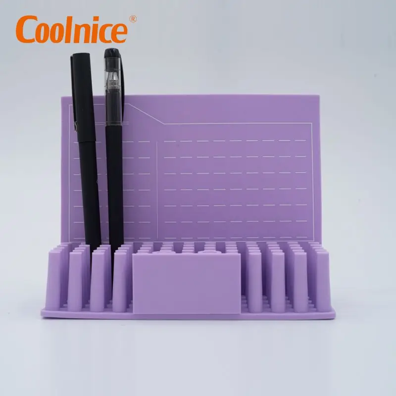 Оптовая продажа с фабрики многофункциональные практичные держатели для ручек и карандашей рабочего стола силиконовая стойка хранения офисных