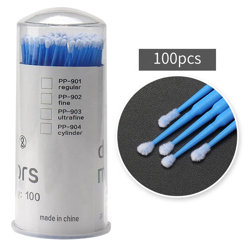 100pcs EyeLash Extensions Regular Disposable MicroBrush Micro Brushes