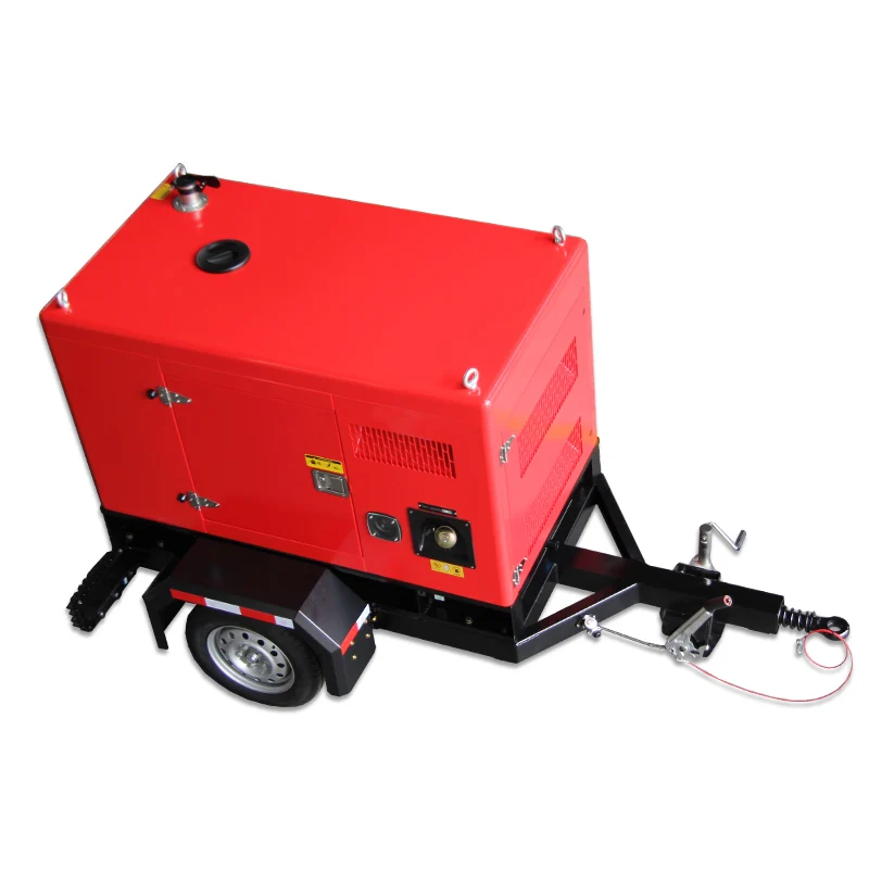 trailer diesel generator Box trailer generators  Soundproof silent diesel generators