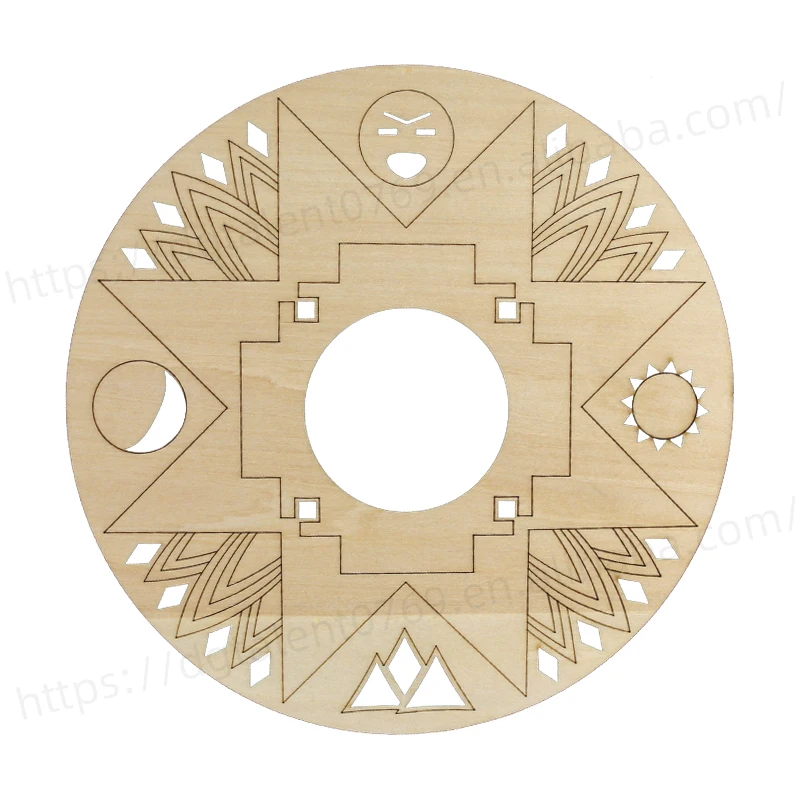 Лазерная резка дерева Священная Геометрия Йога Медитация Настенный декор медитация с драгоценными камнями чакра