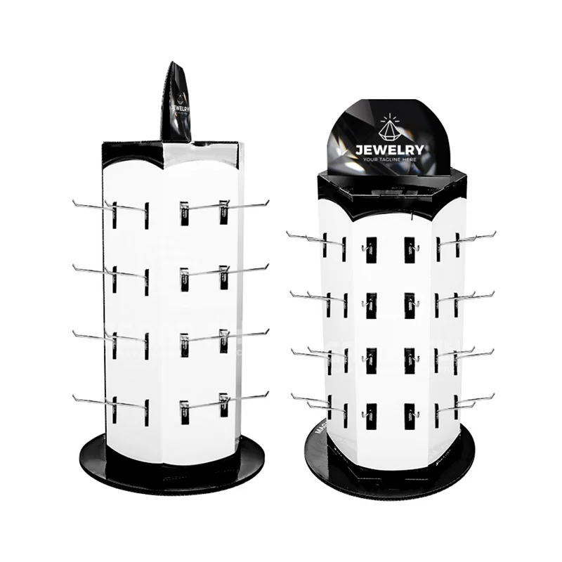 Environmentally Friendly Product Displaying Jewelry 360 Rotating Display Stand