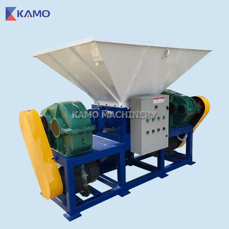 Small Twin Shaft Shredder For Empty Paint Bucket Metal Cans To Recycling Scrap Metal In South Africa