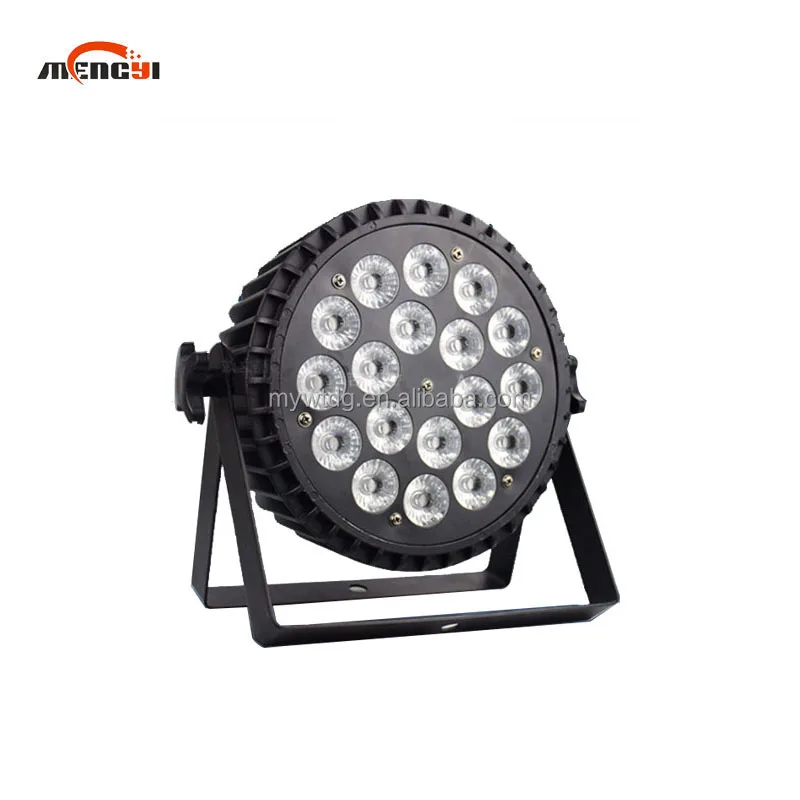 18pcs*10W RGBW Dmx512 Control 4in1/5in1/6in1 Led Flat Slim Ip65 Rgbw + Uv Par Light For Dj Disco Nightclub
