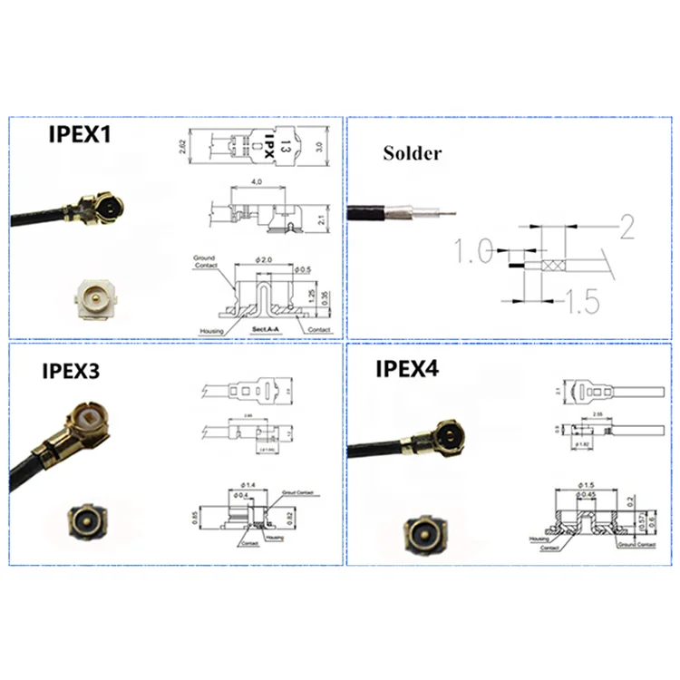 2.4G internal omni directional copper wifi PIFA built-in stamped metal antenna