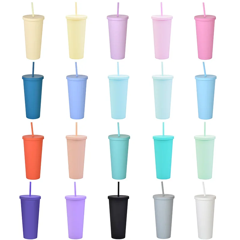 Vacuum-insulated tumblers Iced Coffee Cup Reusable Stainless Steel Water Bottle Travel Mug Insulated Tumbler With Lid And Straw